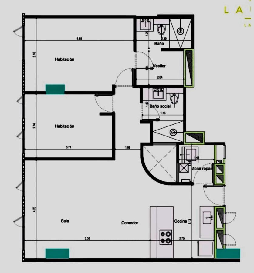 Apartamento Lauret En Laureles Medellín Exterior foto